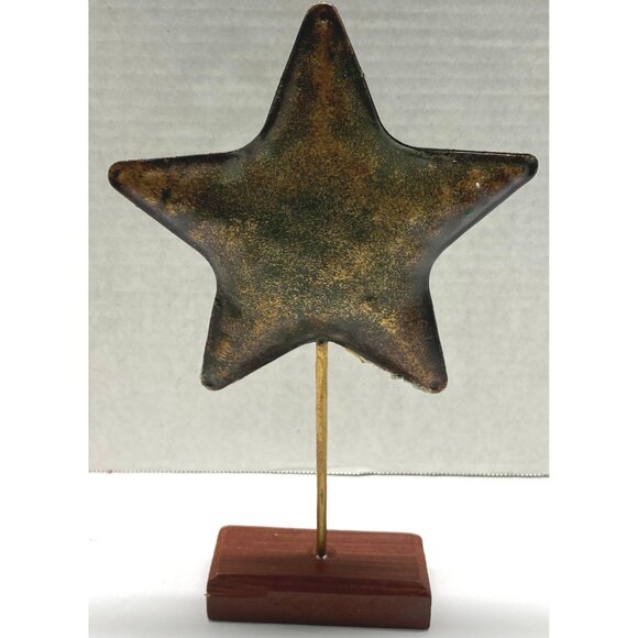 Santa Claus Star Wand Christmas Tabletop Decor Folk Art Country Rustic - Picture 4 of 7